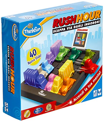 ThinkFun – Rush Hour Scappa Dagli Ingorghi, Gioco di Logica per Bambini Età  8+ Anni – Giochi e Prodotti per l'Età Evolutiva