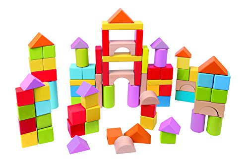 Hape E8247 meravigliosi mattoncini da costruzione in legno – 101 pezzi –  Giochi e Prodotti per l'Età Evolutiva