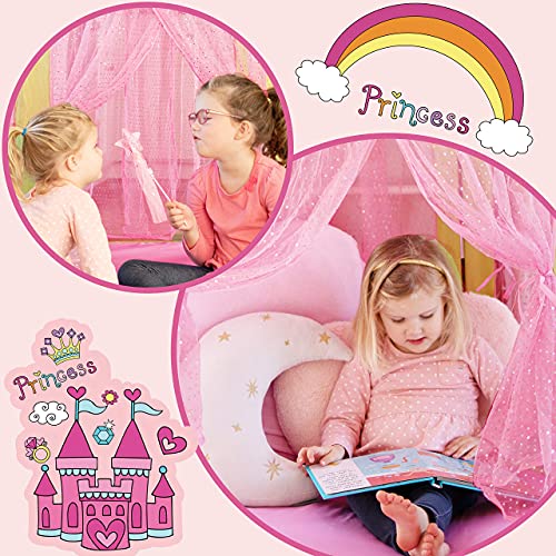 Tiny Land Tenda Gioco per Bambini con Luci Fatate & Borsa Tote, Castello da  Principessa per Bambina, Casetta per Bambini da Interno, Tenda per Bambini,Giocattoli  e Regali per Bambine – Giochi e