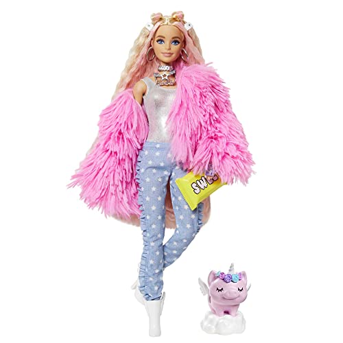 Parrucca di Barbie con riflessi rosa per bambini per 17,25 €