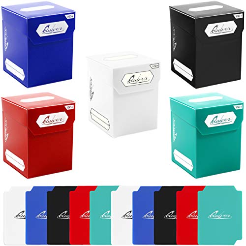 Faretra Time Deck Blocks con 2 divisori / Box – Set di 5 scatole – bianco,  nero, blu, rosso e verde – Giochi e Prodotti per l'Età Evolutiva