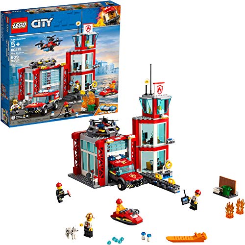 Lego City Feuerwehrstation 60215 (509 Teile) mit Licht & Sound – 2019 –  Giochi e Prodotti per l'Età Evolutiva