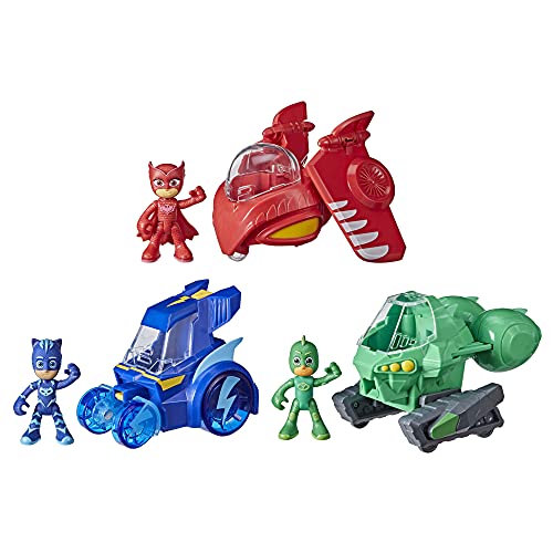 Hasbro PJ Masks Hero Animal Power Set 3 Personaggi con Veicoli TOYS