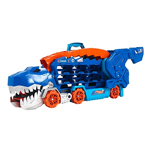 Hot Wheels City Robo T-Rex Ultimate Garage Modalità multigiocatore a più  livelli per riporre auto in scala 100 plus 1 64, idea regalo per bambini  dai 5 anni in su, GJL14 