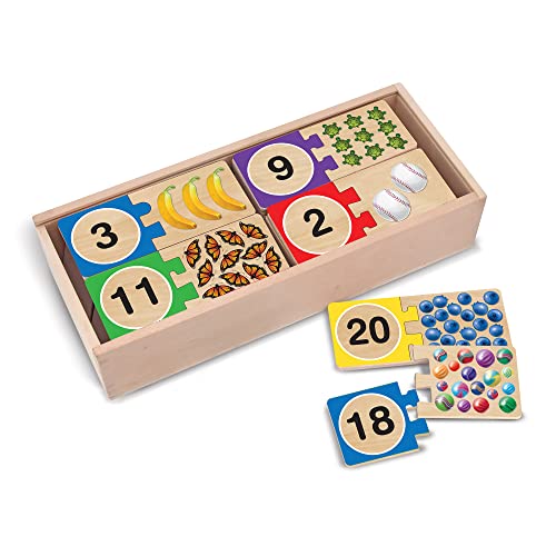 Melissa & Doug - 12542 - I Puzzle Numerici da 1 A 20 con Autocorrezione -  Giochi e Prodotti per l'Età Evolutiva