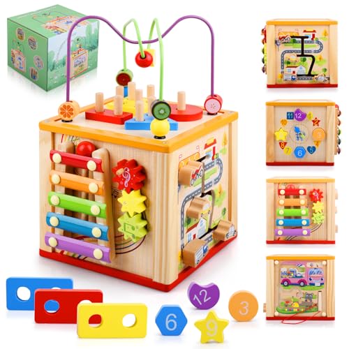 Giochi Bimbi 1 Anno Educativi Bambin Cubi Legno Montessori