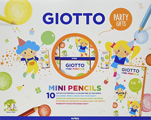 Giotto Kids 10 x Party Gift Sets with 4 Wax Crayons - Giochi e Prodotti per  l'Età Evolutiva