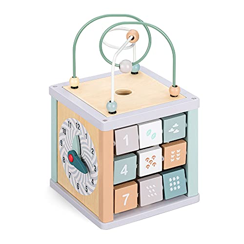 Giochi Legno Bambini 1 2 Anni, 5 in 1 Montessori Cubo di Abilità Motorie  Multiattivita per Regalo Educativi 18 Mesi Interattivi Selezionatore di  Forme : : Giochi e giocattoli