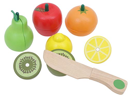 Toys of Wood Oxford TOWO Alimenti da Tagliare Giocattolo in Legno di Jumbo  – Frutta e Veg di Legno – Giochi e Prodotti per l'Età Evolutiva