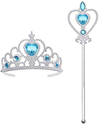 Set accessori principessa mantello e corona Rosa