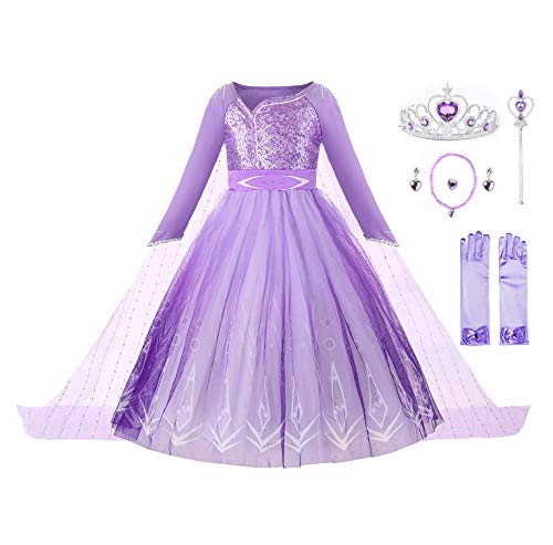 JerrisApparel Ragazze Principessa Costume Vestito Neve Natale Festa  Travestimento – Giochi e Prodotti per l'Età Evolutiva