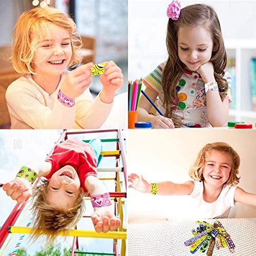 CUHZA 30 Pezzi Braccialetti Slap per Bambini Schiaffo Braccialetti Slap per Bambini  Bracciali a Scatto Bracciali Slap Braccialetti per Bambini per Compleanno  Festa - Giochi e Prodotti per l'Età Evolutiva