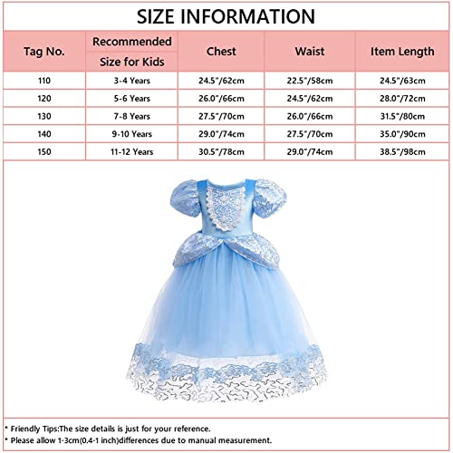 MYRISAM Cenerentola Costumi Bambina Principessa Cinderella Vestito