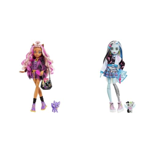 Monster High - Clawdeen, bambola con accessori e gattino, snodata