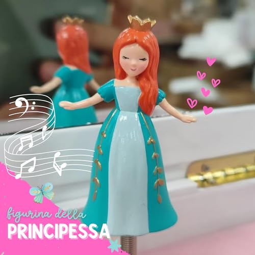 Portagioie Carillon Principessa per Bambine – Scatola Musicale per