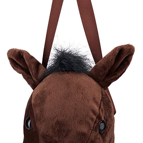 vidaXL Cavallo Giocattolo Peluche Marrone con Suoni Bambino Gioco  Cavalcabile : : Giochi e giocattoli