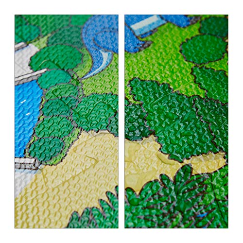 Relaxdays Tappeto Puzzle con Dinosauri, 9 Tasselli, Tappetino per Bambini  Atossico, Gommapiuma EVA, 90 x 90 cm, Colorato