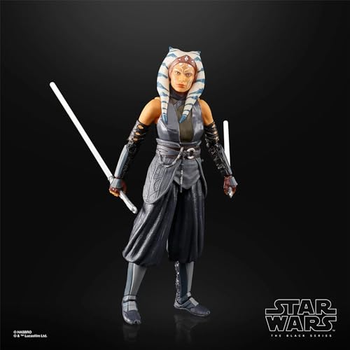 Star Wars Hasbro The Black Series – Ahsoka Tano, Action Figure in Scala da  15 cm Ispirata alla Serie The Mandalorian, Giocattoli per Bambini dai 4  Anni in su – Giochi e