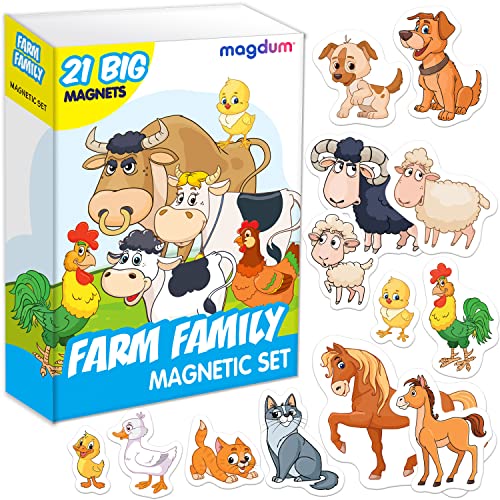 Magneti bambini MAGDUM Animali della foresta -20 GRANDI calamite  frigorifero - Giochi educativi - Giochi bambini 3 anni - Giochi animali  bambini 3