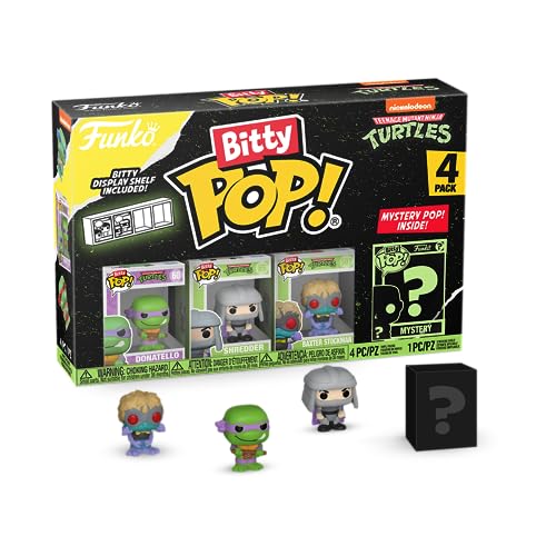 Funko Bitty Pop! Teenage Mutant Ninja Turtles - Leonardo, Michelangelo,  April O'Neil E una Mini Figura Misteriosa a Sorpresa - 0.9 Inch (2.2 Cm) -  TMNT da Collezione - Idea Regalo 