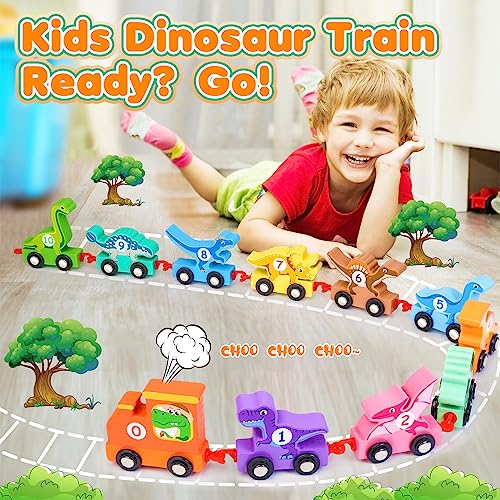 HappyKidsClub Dinosauri Trenino Legno Giocattolo per Bambini, Giochi Legno  Bambini 1-4 Anno Macchinine per Bambini Giochi Educativi Montessori 1-4  Anni Regalo Bimbo 1-4 Anni Maschio – Giochi e Prodotti per l'Età Evolutiva