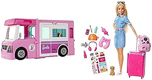 Camper de fashion barbie tres en uno